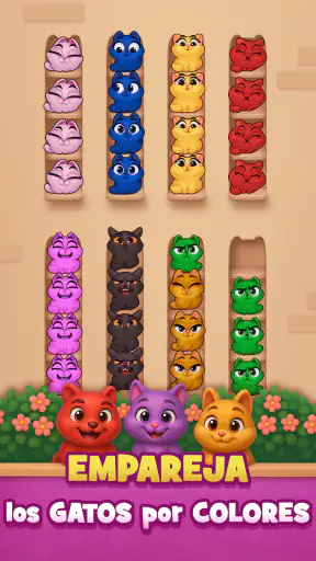 Kitty Sort: Twisted Tails screenshot