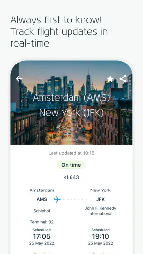 KLM - Reservar un vuelo screenshot