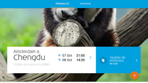 KLM - Reservar un vuelo screenshot