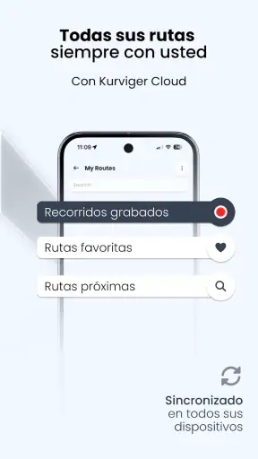 Kurviger navigation moto screenshot