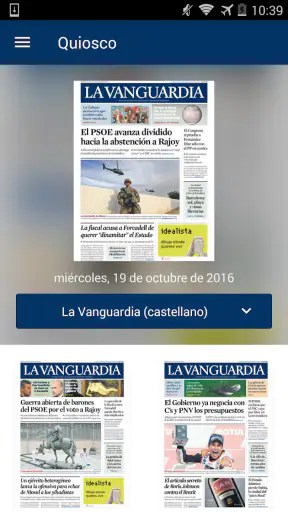 LA VANGUARDIA EDICIÓN IMPRESA screenshot