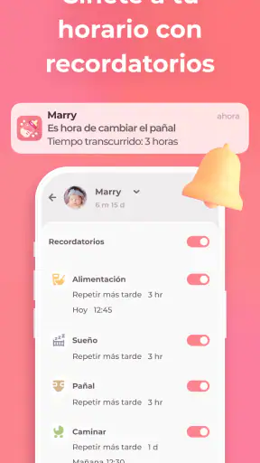 Lactancia y Baby tracker Erby screenshot