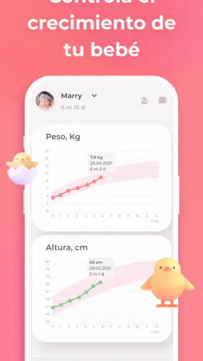 Lactancia y Baby tracker Erby screenshot