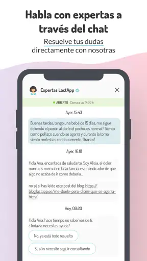 LactApp: Embarazo y Lactancia screenshot