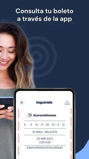 Laguinda, tu lotería online screenshot