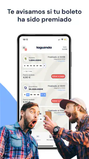Laguinda, tu lotería online screenshot