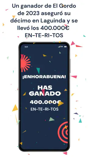 Laguinda, tu lotería online screenshot