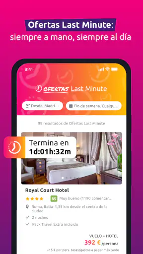 lastminute.com: vacaciones screenshot