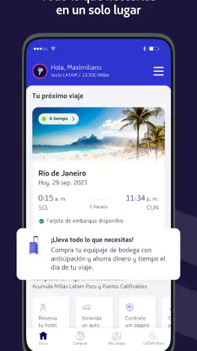 LATAM Airlines screenshot