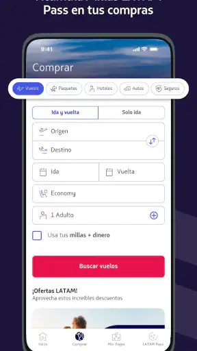 LATAM Airlines screenshot