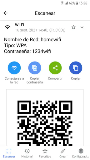 Lector de códigos QR y barras screenshot