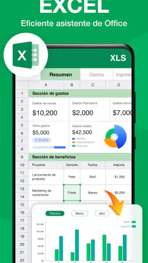 Lector de documentos: PDF,Word screenshot