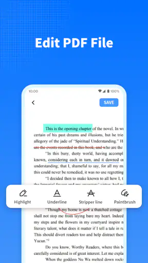 Lector de notas PDF screenshot