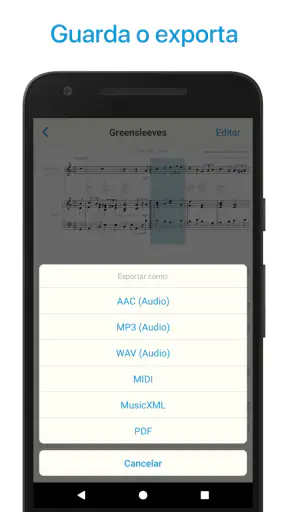 Lector de notas y partituras screenshot