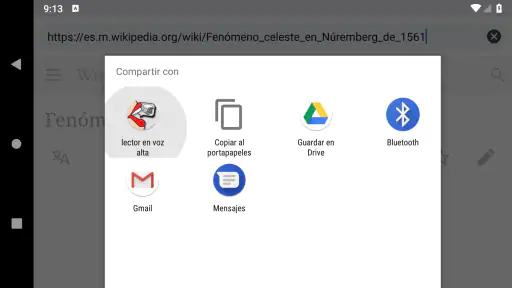 Lector en voz alta en español screenshot