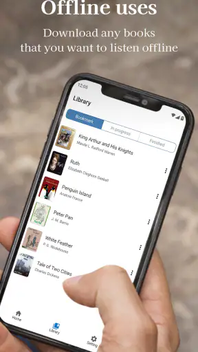 LibriVox: Audio bookshelf screenshot
