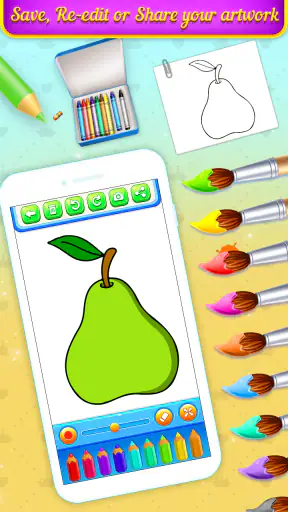 Libro para colorear de frutas screenshot