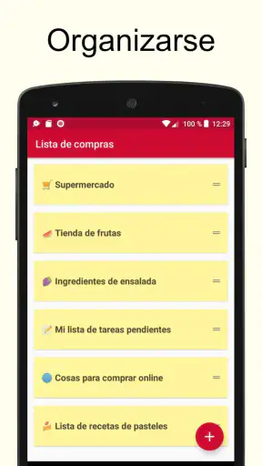 Lista de compras screenshot