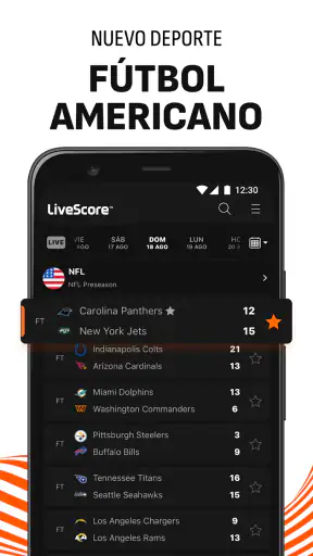 LiveScore Resultados de fútbol screenshot