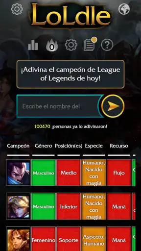 LoLdle Oficial screenshot