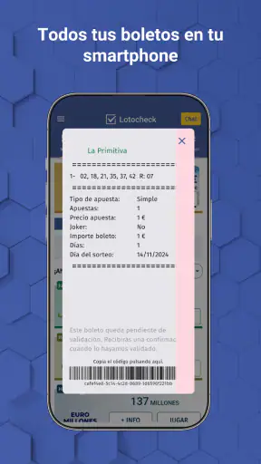Lotocheck. Loterías y Apuestas screenshot