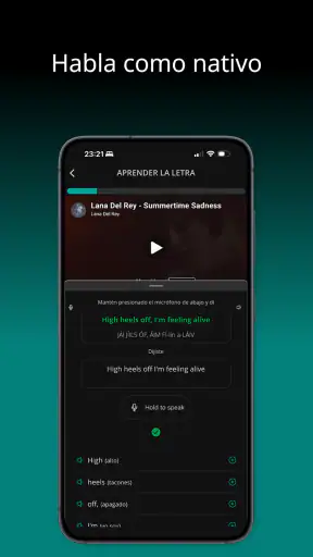 LyricFluent: Aprende inglés screenshot