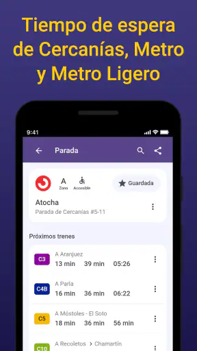 Madrid Bus Metro Cercanias TTP screenshot