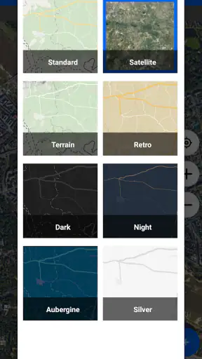 Mapa de coordenadas GPS screenshot