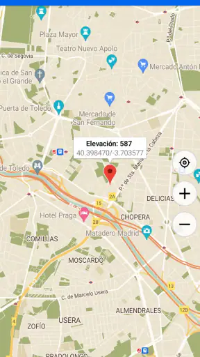 Mapa de coordenadas GPS screenshot