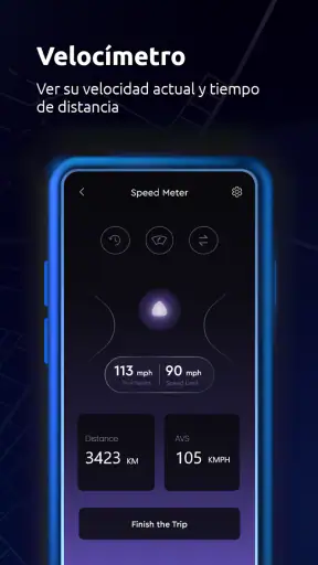 Mapas todo en uno, velocímetro screenshot