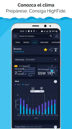 Mareas y estado de la mar screenshot