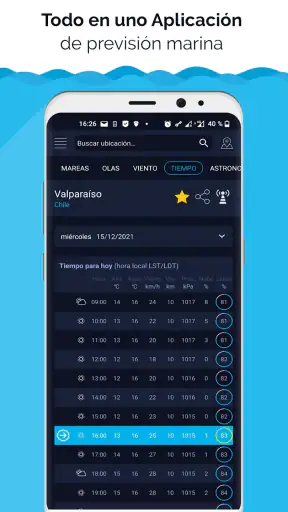 Mareas y estado de la mar screenshot