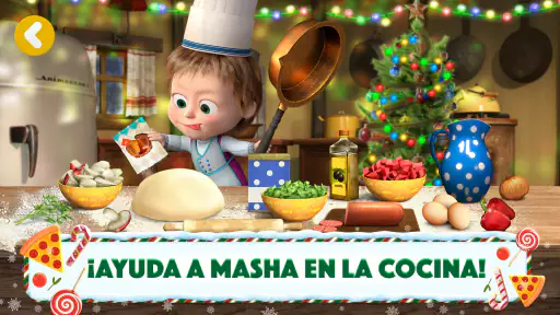 Masha y el Oso Juegos de Pizza screenshot
