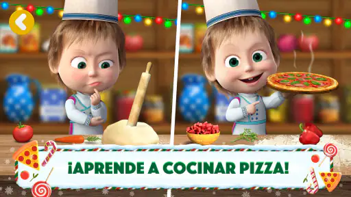 Masha y el Oso Juegos de Pizza screenshot
