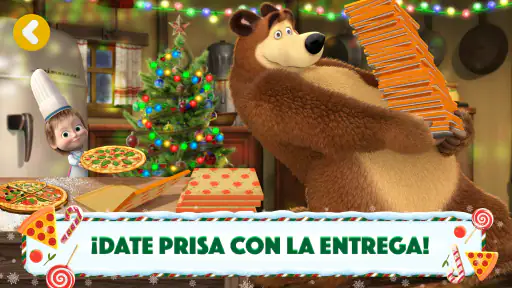 Masha y el Oso Juegos de Pizza screenshot