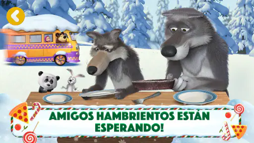 Masha y el Oso Juegos de Pizza screenshot
