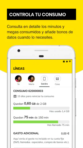 MASMOVIL - Área de cliente screenshot