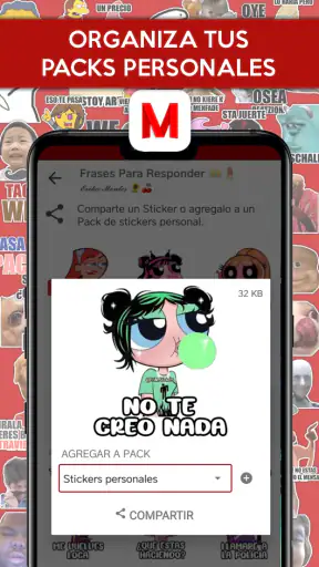 Memetflix Stickers de WhatsApp screenshot