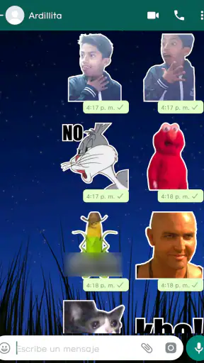 Memetflix Stickers de WhatsApp screenshot
