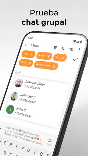 Mensajería SMS Simple screenshot