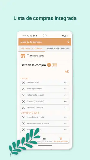 Menú Semanal Planificador screenshot