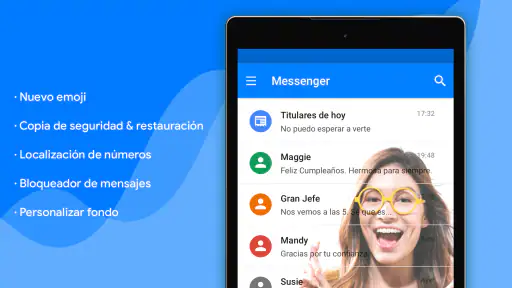 Messenger-mensaje de texto App screenshot