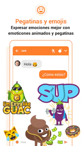 Messenger SMS Mensajes Emojis screenshot