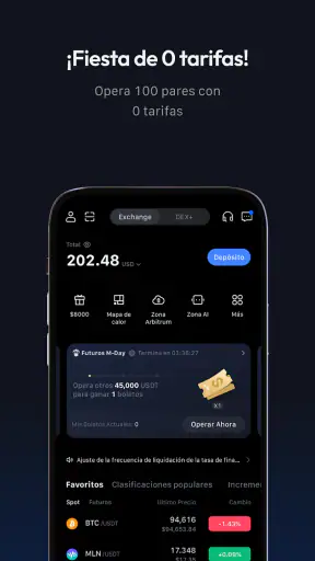 MEXC: Compra Bitcoin y criptos screenshot