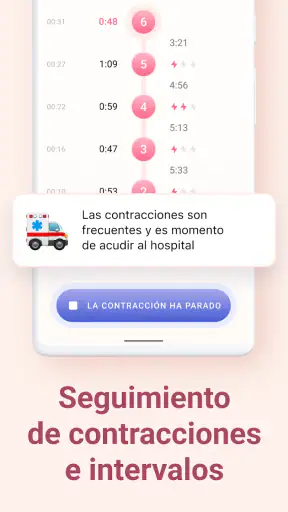 Mi contador de contracciones screenshot