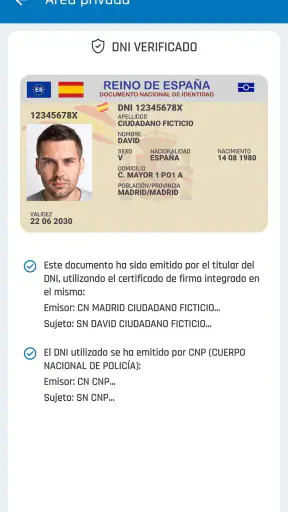 mi DNI screenshot