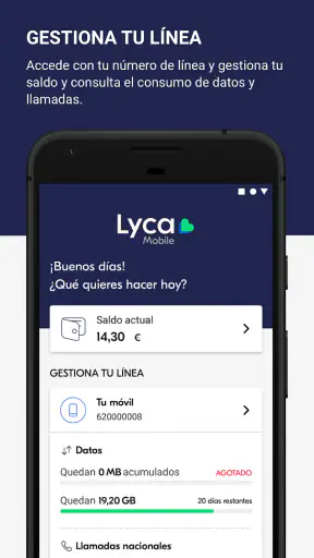Mi Lyca - Área de cliente screenshot