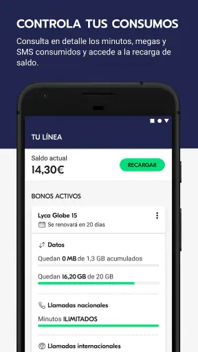 Mi Lyca - Área de cliente screenshot