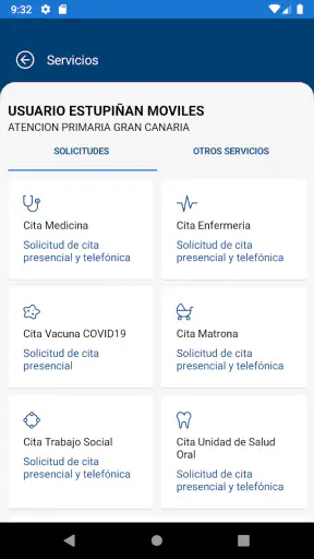 miCita previa screenshot