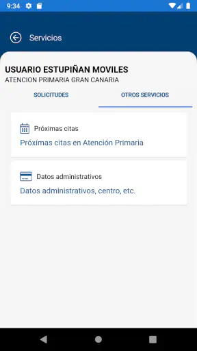 miCita previa screenshot